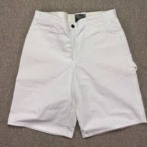 NWT Dickies Men's White Utility Painter Shorts Relaxed Fit 11 Inch Inseam Sz 33